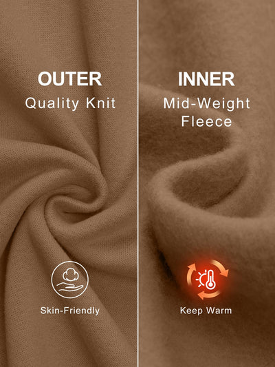 Trendy Queen Womens Wide Leg Fleece Lined Sweatpants - Noubelkit