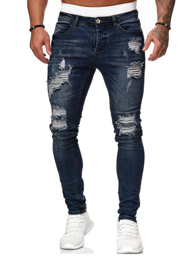 blue skinny jeans men