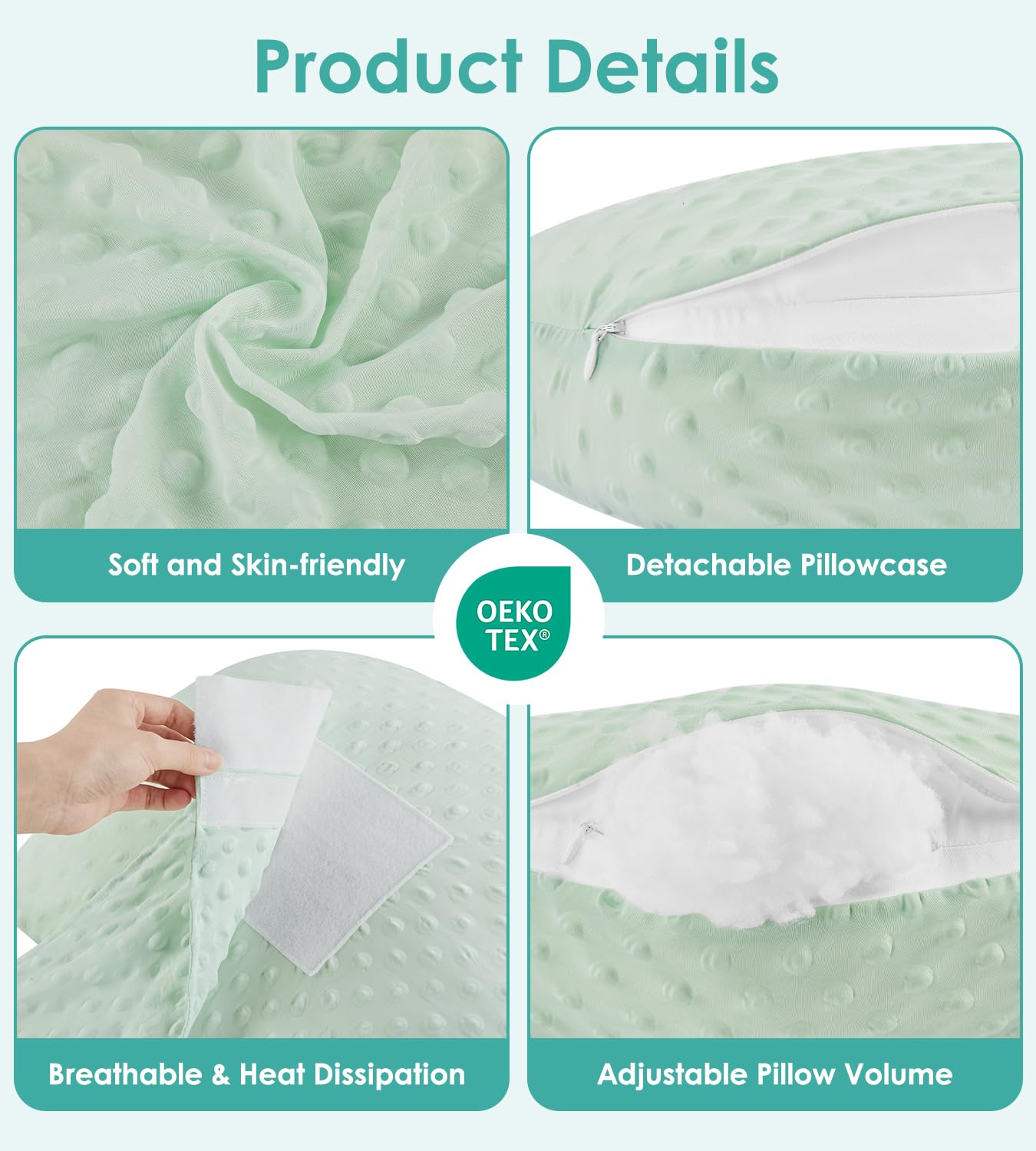 Pregnancy Pillows for Sleeping, Memory Foam Maternity Pillow Support for Back Belly HIPS, Adjustable Travel Wedge Pillow for Pregnant Women, Side Spleeping Pregnant Pillows with Cooling Pillowcase