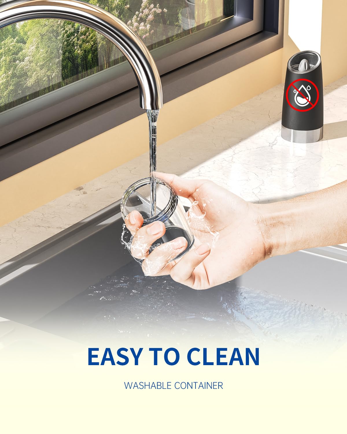 CIRCLE JOY Gravity Electric Salt and Pepper Grinder Set - Noubelkit