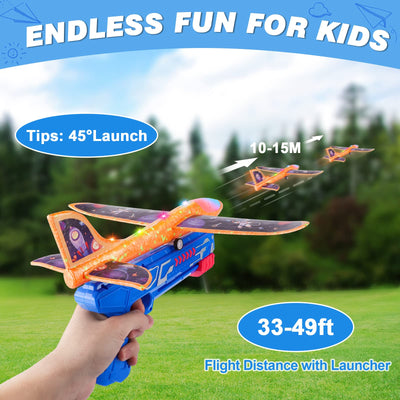 Fuwidvia 3 Pack Airplane Launcher Toys