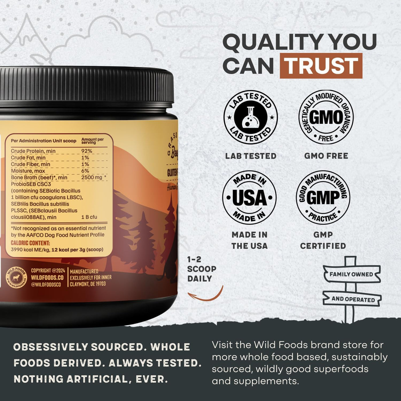 Wild Foods Dog Bone Broth Powder