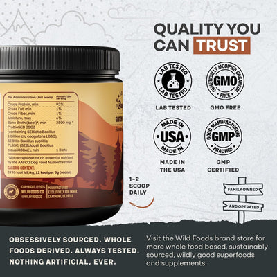 Wild Foods Dog Bone Broth Powder