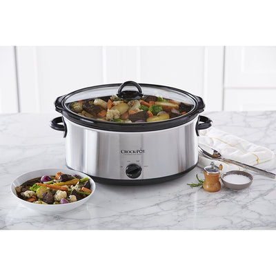 Crock Pot 7 Quart Oval Manual Slow Cooker - Noubelkit