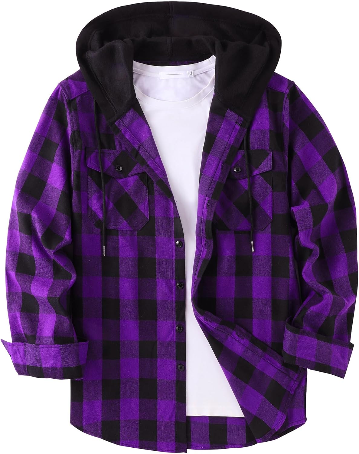 Men's Flannel Hoodie Shirts