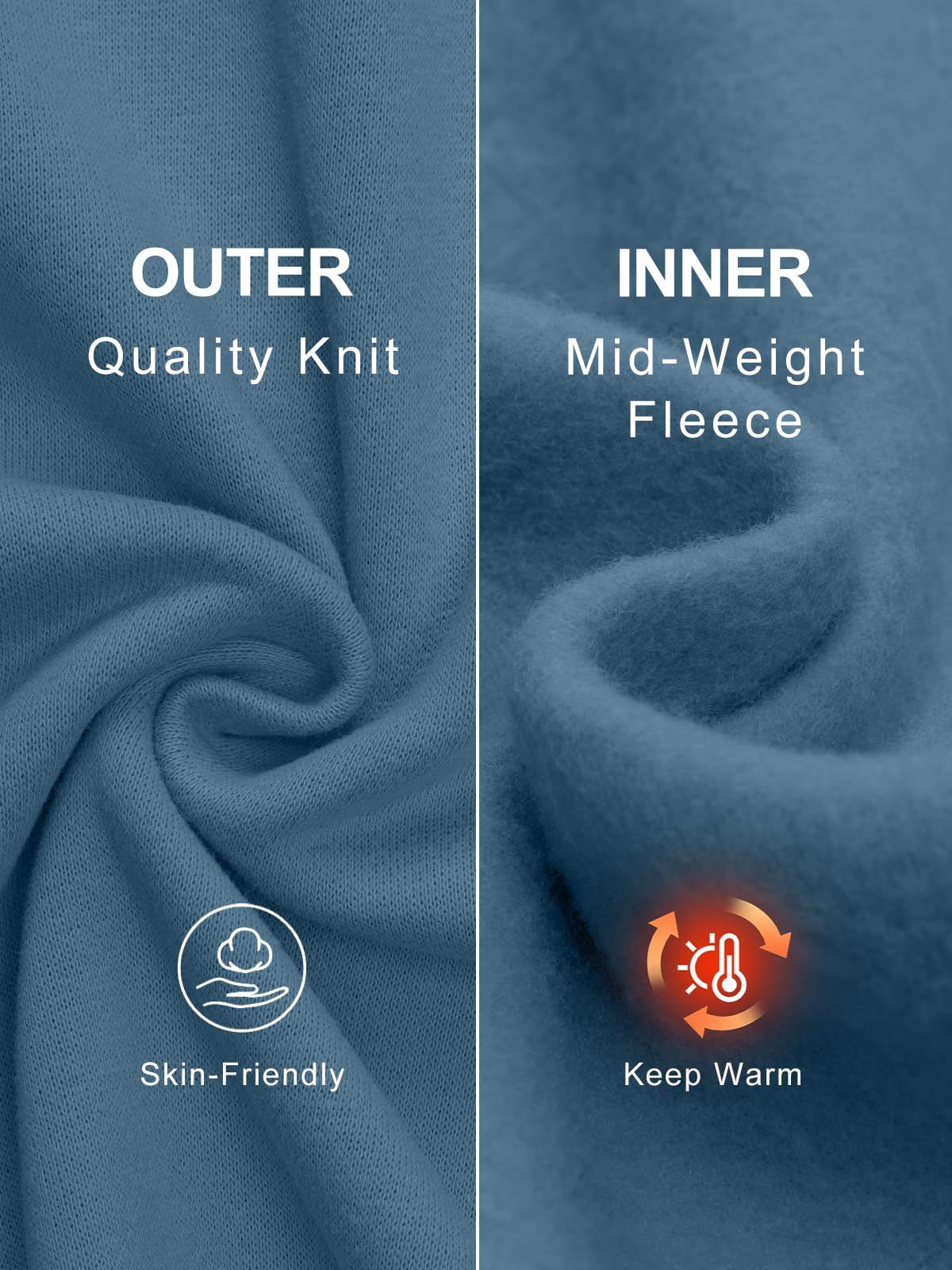 Trendy Queen Womens Wide Leg Fleece Lined Sweatpants - Noubelkit