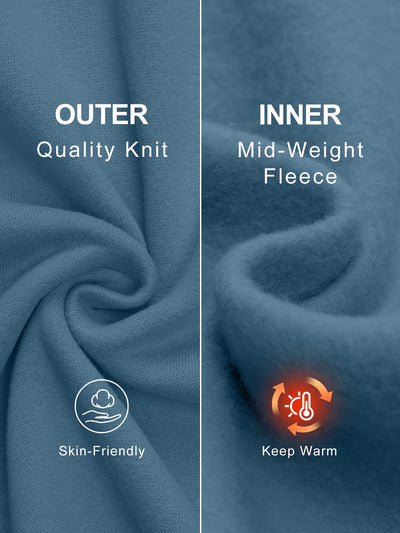 Trendy Queen Womens Wide Leg Fleece Lined Sweatpants - Noubelkit