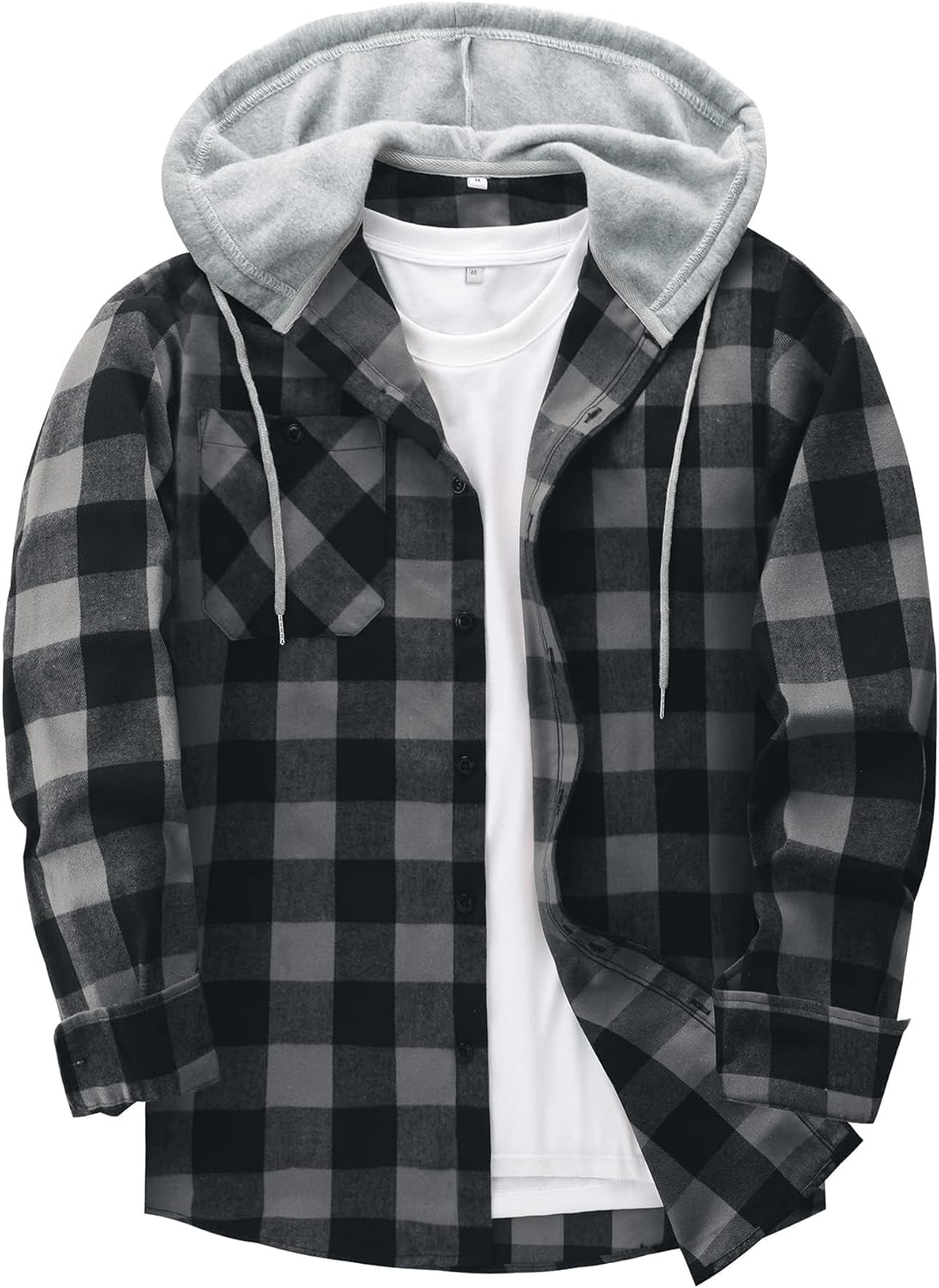 Men's Flannel Hoodie Shirts