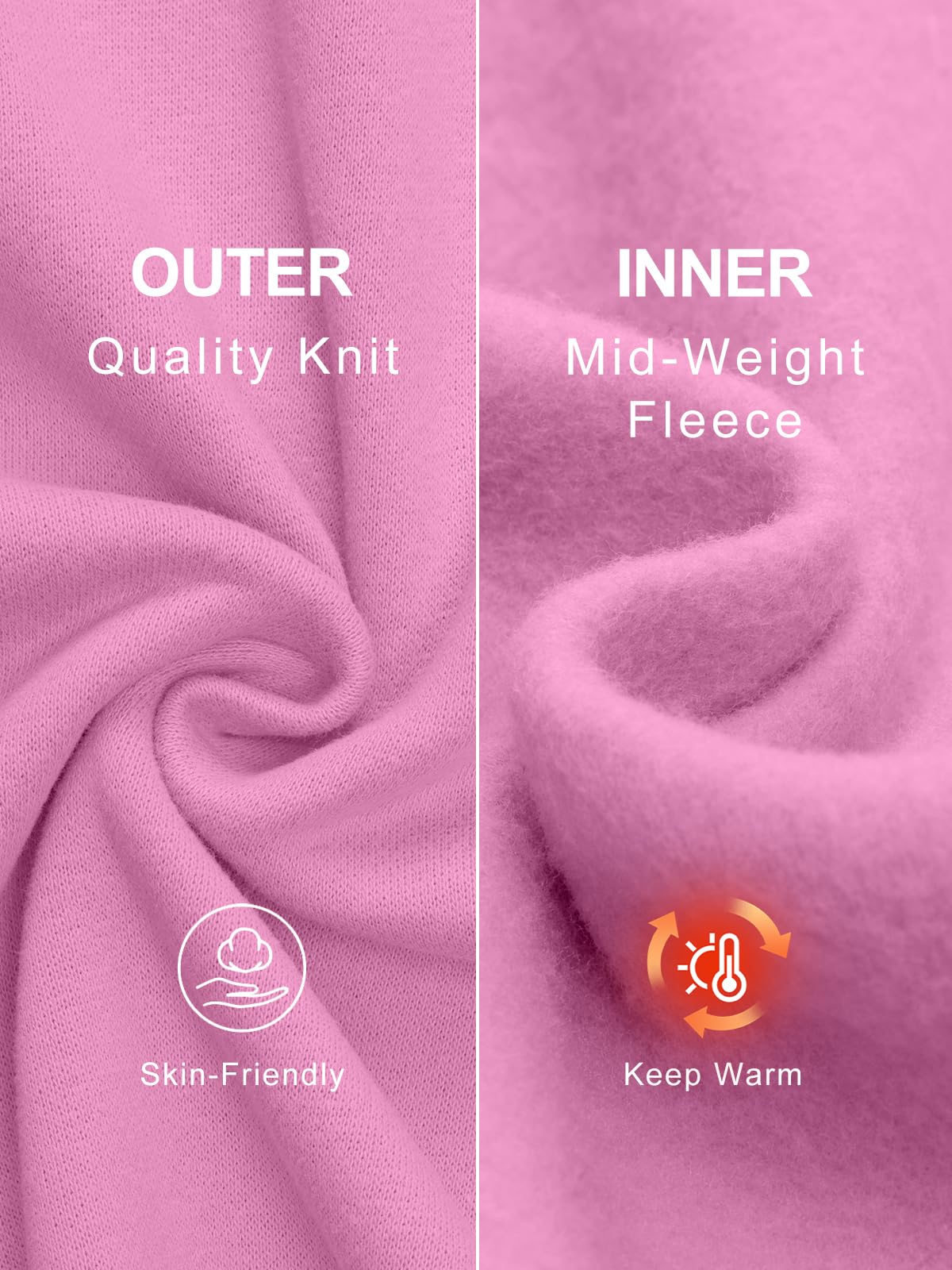 Trendy Queen Womens Wide Leg Fleece Lined Sweatpants - Noubelkit