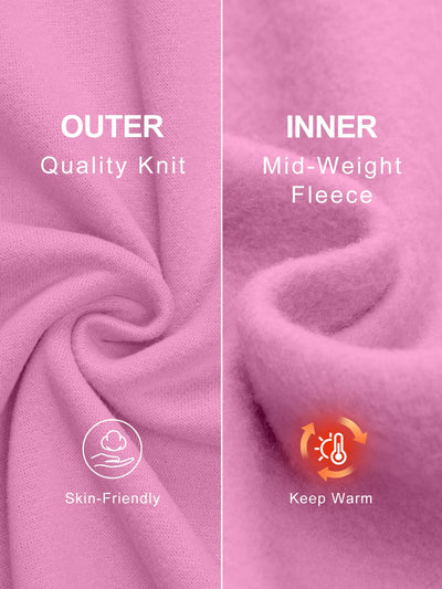 Trendy Queen Womens Wide Leg Fleece Lined Sweatpants - Noubelkit