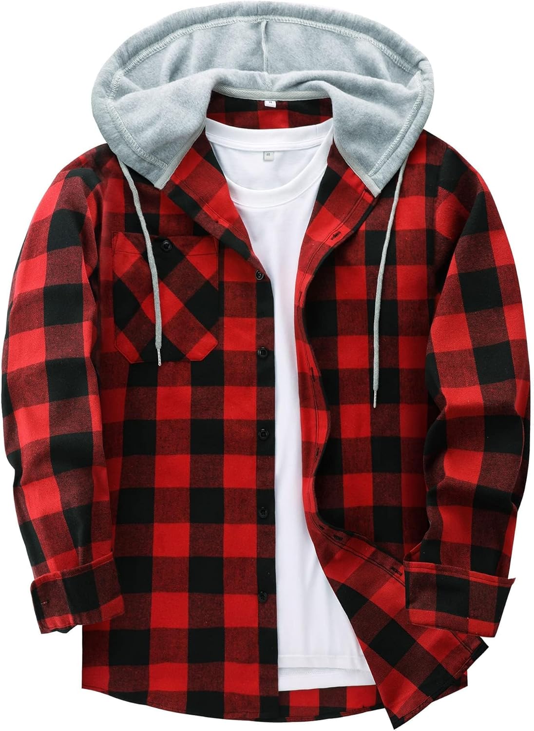 Men's Flannel Hoodie Shirts