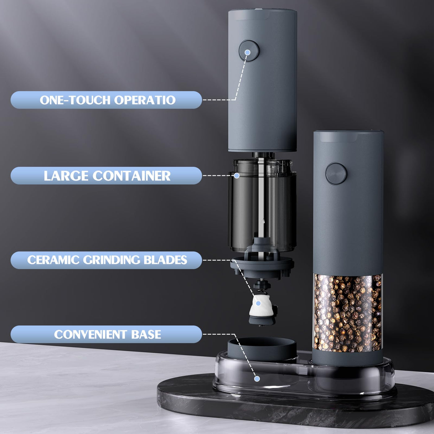 Electric Salt and Pepper Grinder