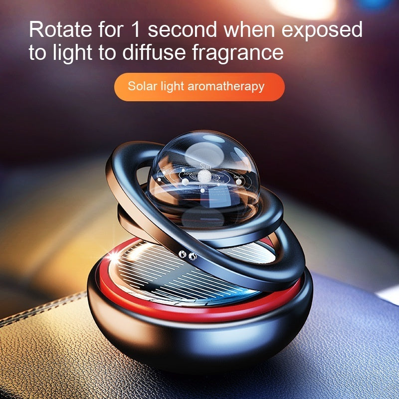 Solar Rotating Car Aroma Decoration Aluminum Alloy