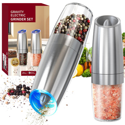 CIRCLE JOY Gravity Electric Salt and Pepper Grinder Set - Noubelkit
