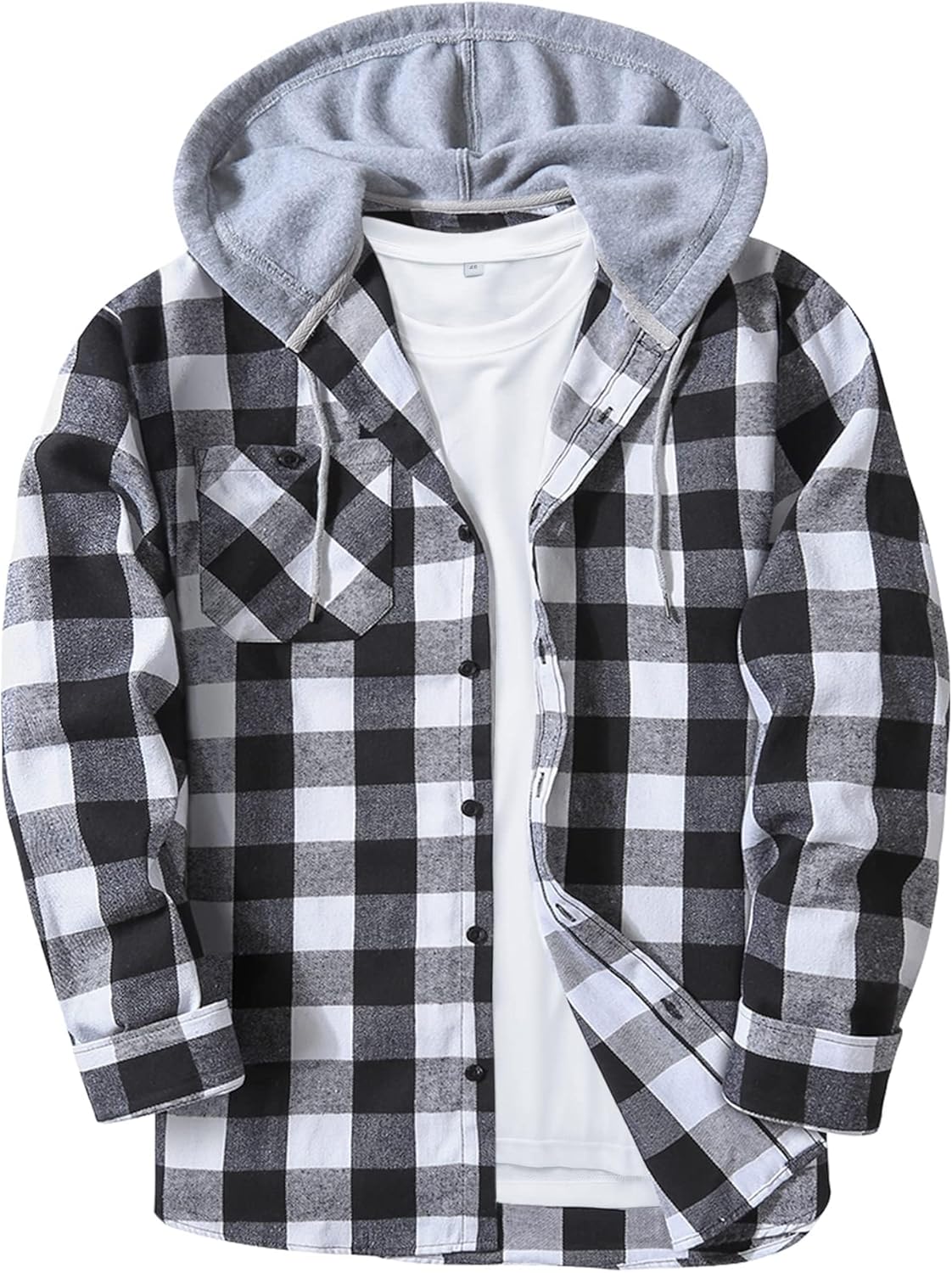 Men's Flannel Hoodie Shirts