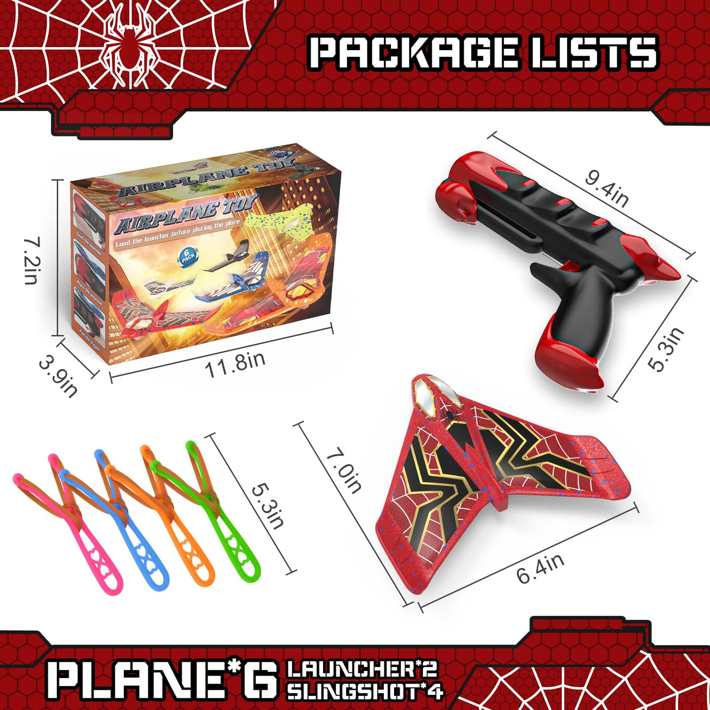 Fuwidvia 3 Pack Airplane Launcher Toys