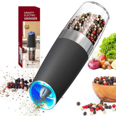 CIRCLE JOY Gravity Electric Salt and Pepper Grinder Set - Noubelkit