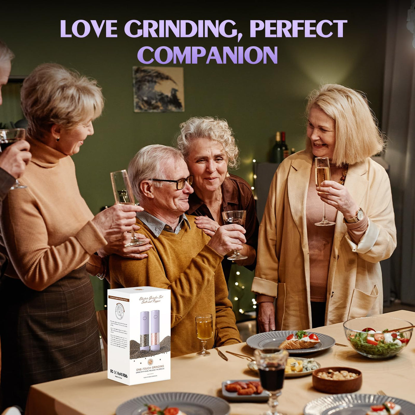 Electric Salt and Pepper Grinder