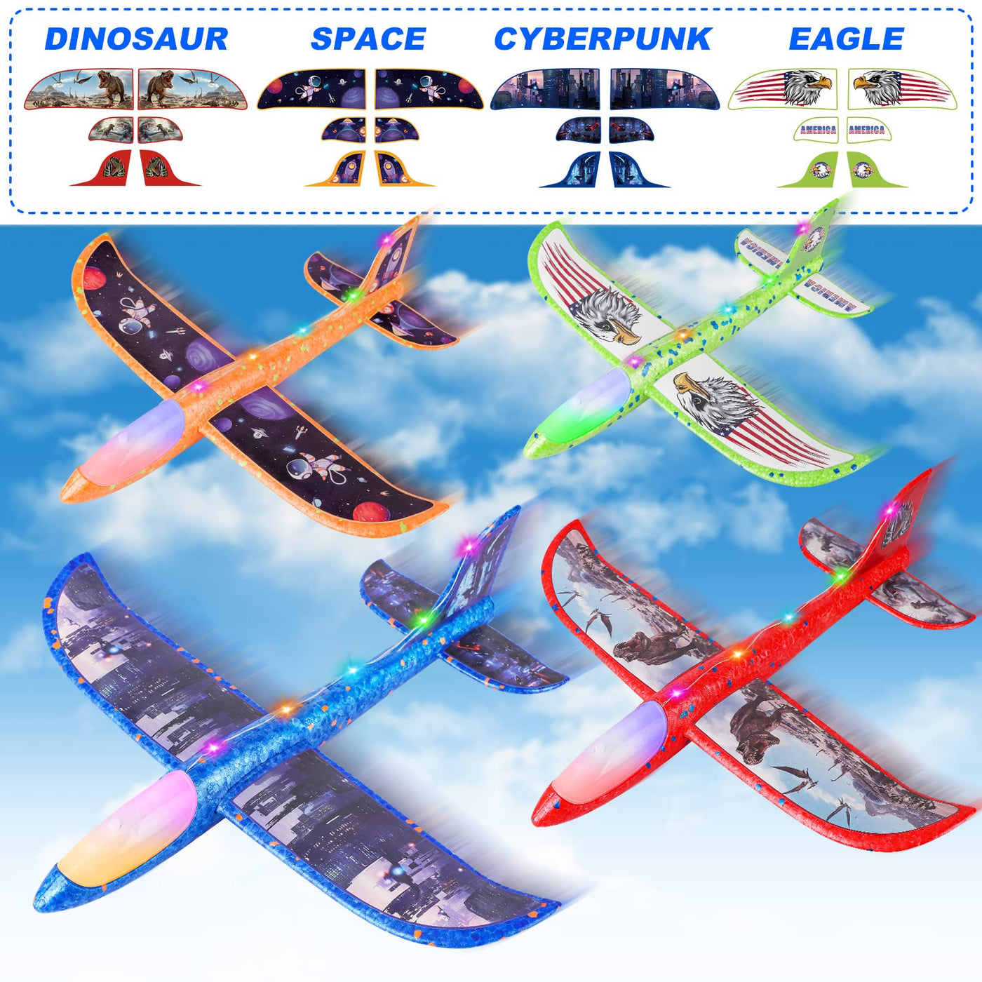 Fuwidvia 3 Pack Airplane Launcher Toys