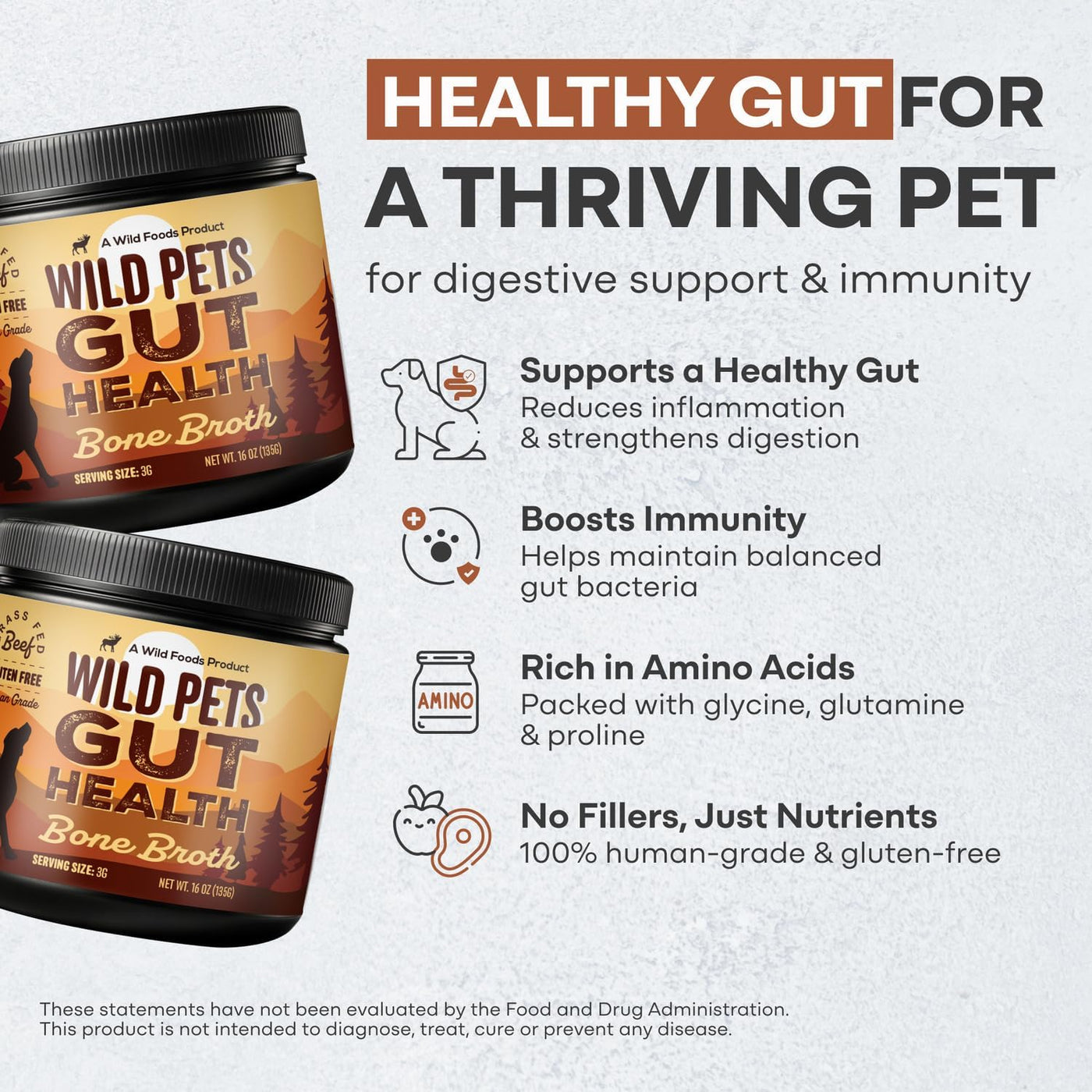 Wild Foods Dog Bone Broth Powder