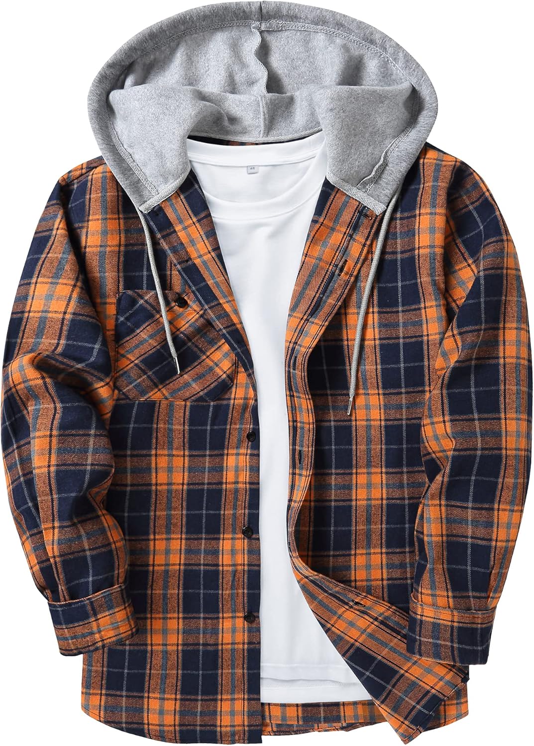 Men's Flannel Hoodie Shirts