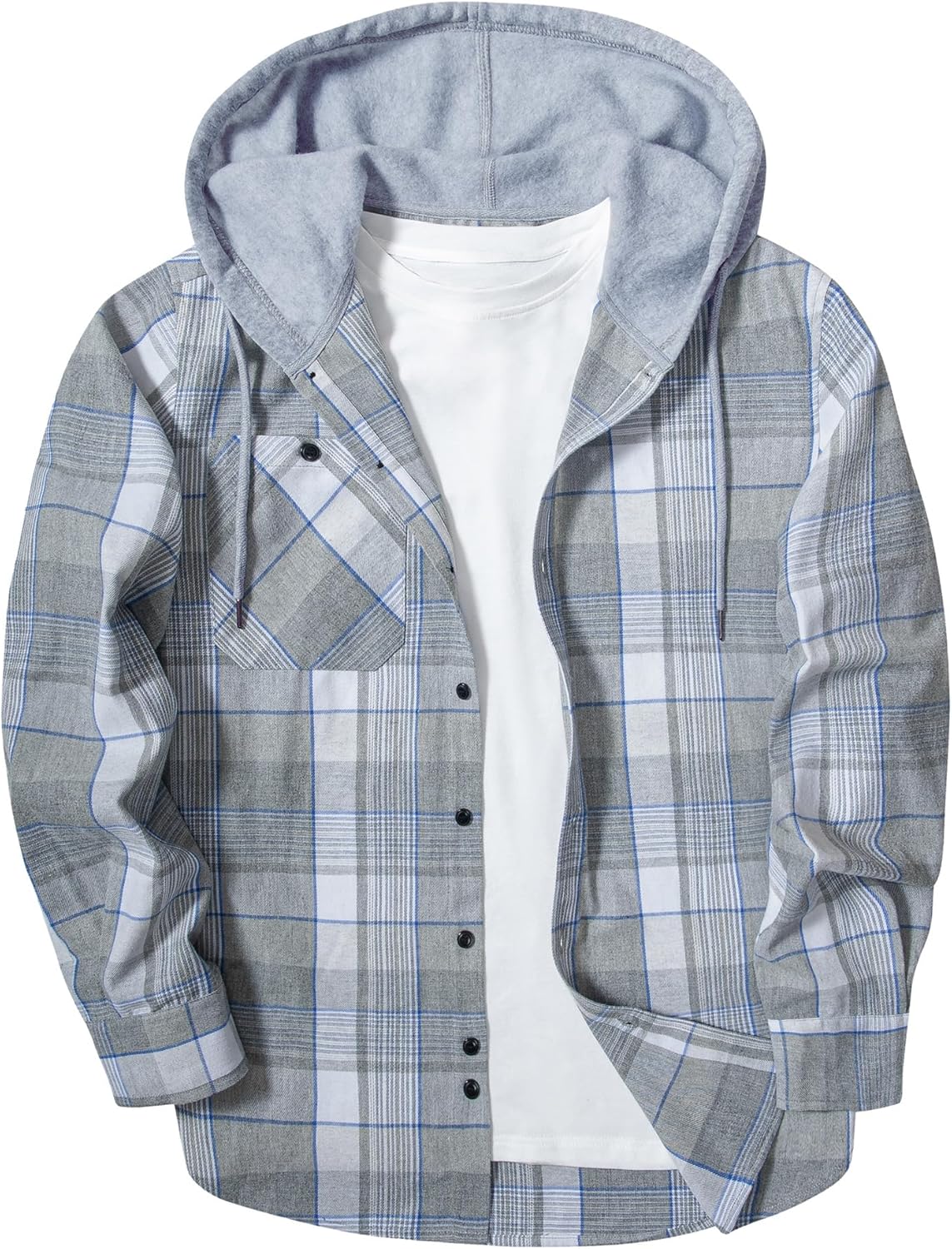 Men's Flannel Hoodie Shirts