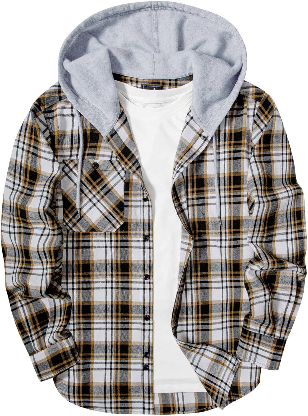 Men's Flannel Hoodie Shirts