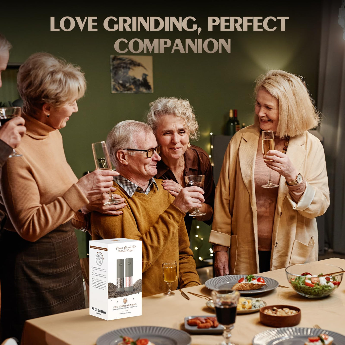 Electric Salt and Pepper Grinder