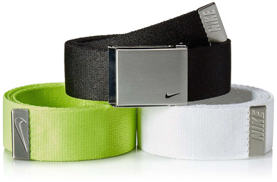 Nike Men's 3 Pack Golf Web Belt-Noubelkit