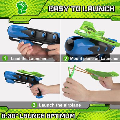 Fuwidvia 3 Pack Airplane Launcher Toys