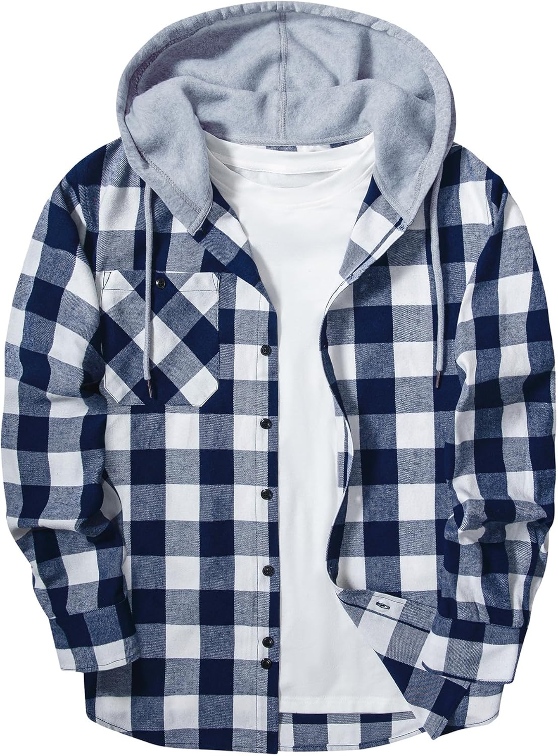 Men's Flannel Hoodie Shirts