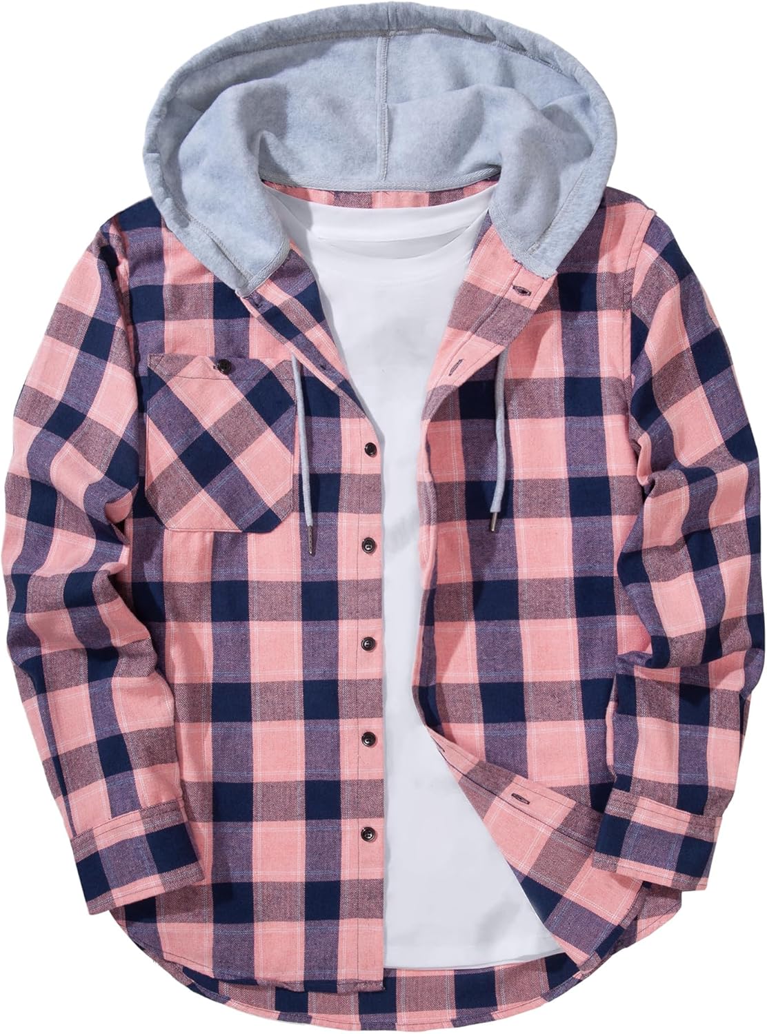 Men's Flannel Hoodie Shirts