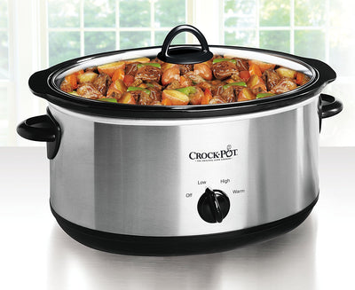 Crock Pot 7 Quart Oval Manual Slow Cooker - Noubelkit