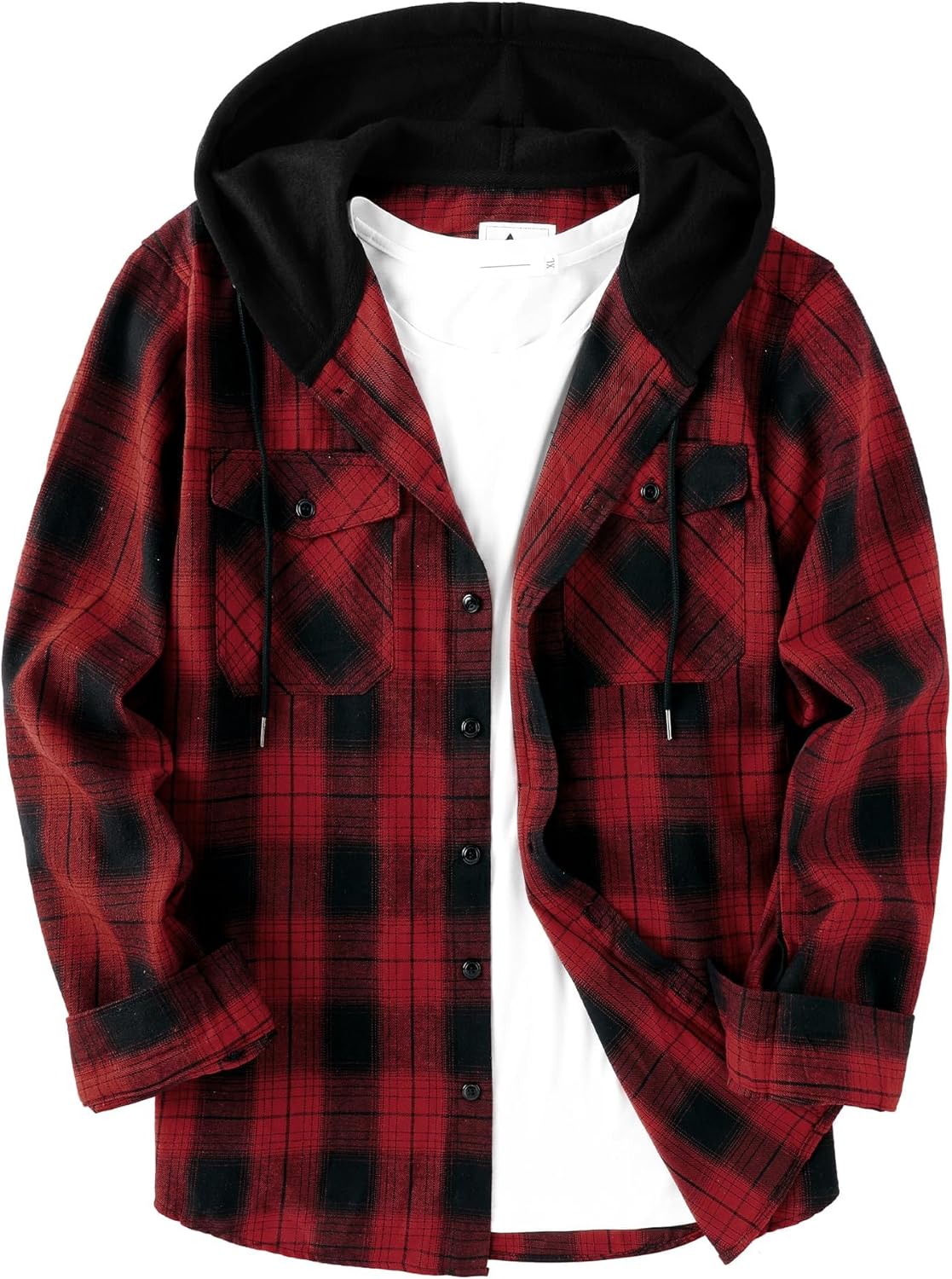 Men's Flannel Hoodie Shirts