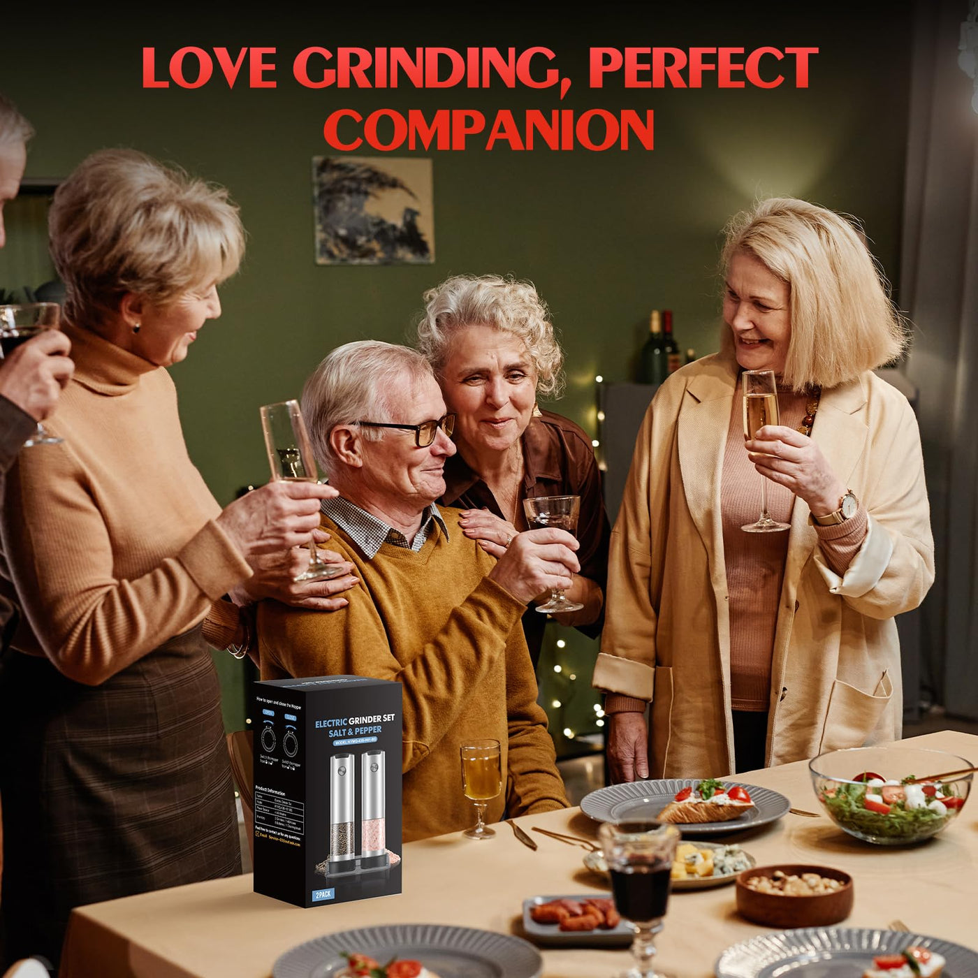 Electric Salt and Pepper Grinder