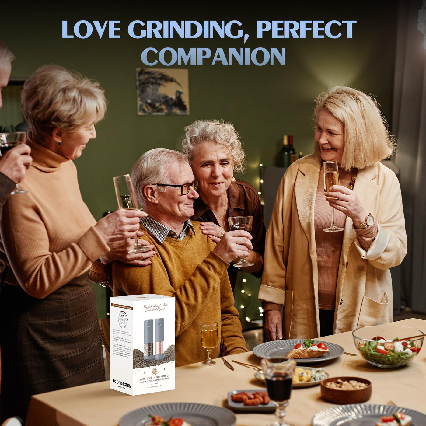 Electric Salt and Pepper Grinder