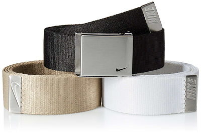 Nike Men's 3 Pack Golf Web Belt-Noubelkit