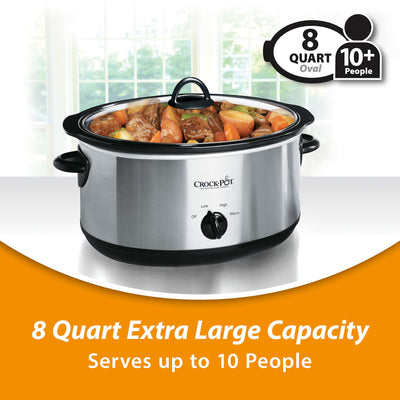 Crock Pot 7 Quart Oval Manual Slow Cooker - Noubelkit