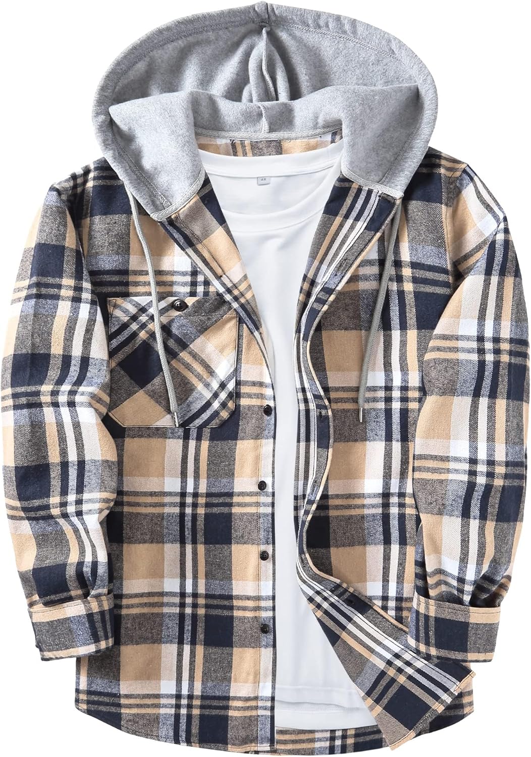 Men's Flannel Hoodie Shirts