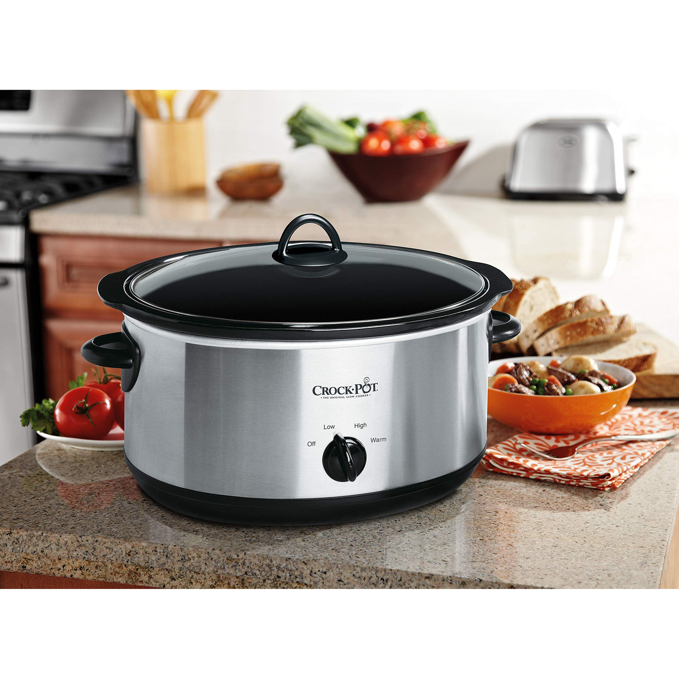Crock Pot 7 Quart Oval Manual Slow Cooker - Noubelkit