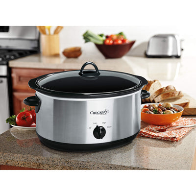 Crock Pot 7 Quart Oval Manual Slow Cooker - Noubelkit