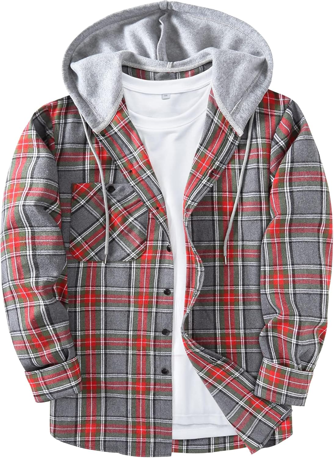 Men's Flannel Hoodie Shirts