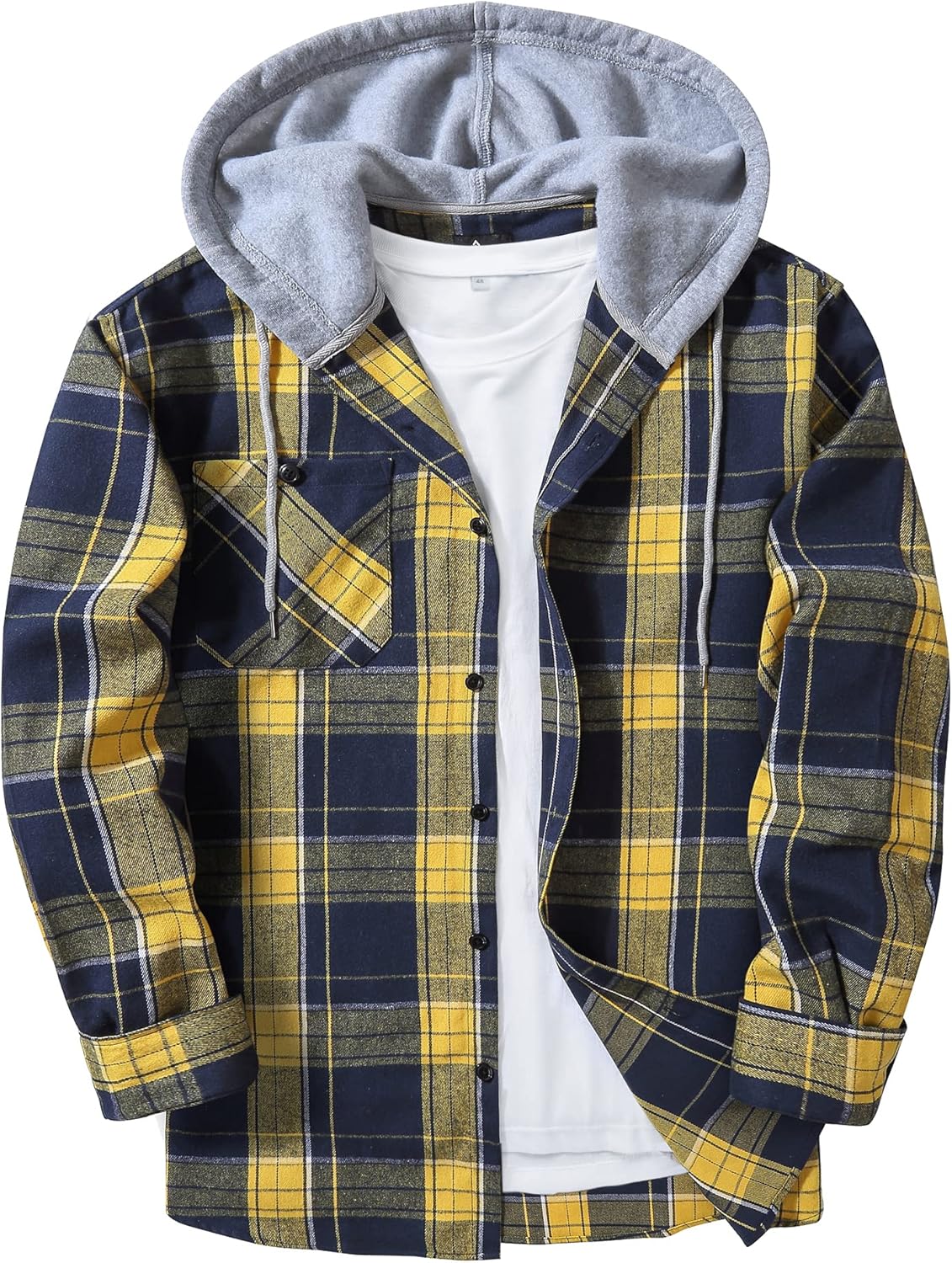 Men's Flannel Hoodie Shirts