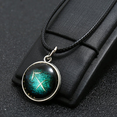 Luminous 12 Constellation Necklace Long Clothing Accessories