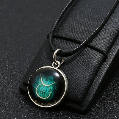 Luminous 12 Constellation Necklace Long Clothing Accessories